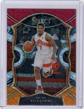 2020-21 Panini Select Concourse Kyle Lowry #26 Red White Orange Shimmer Prizm
