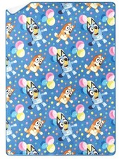 Bluey "Dancing Fun" Kids 46" x 60" Sherpa Throw Blanket-W130955526462
