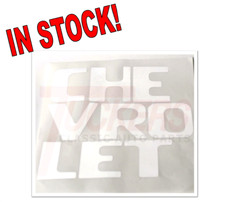 1954-1987 Chevrolet Stepside Tailgate Decals Chromegrey 3100 C10 C20 Chevy Truck