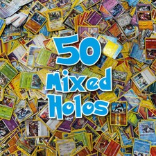 Pok&eacute;mon 50 Mixed Holos A FOILS REVERSE FOILS V EX ETC RANDOM NM COLLECTION