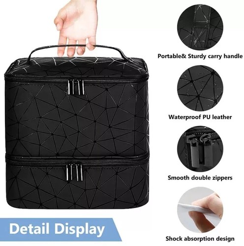 Doppelschichtiger Nagellack-Organizer,Aufbewahrungstasche,Nagellack-Tragetasch . - Bild 6 von 24