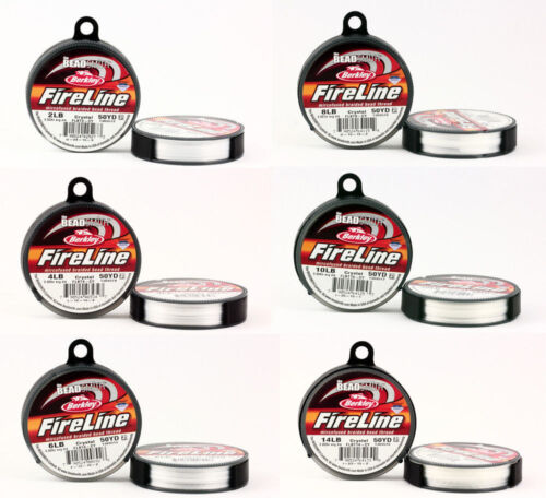 BeadSmith® FireLine Braided Bead Thread Crystal Clear Stringing Material - Picture 1 of 6