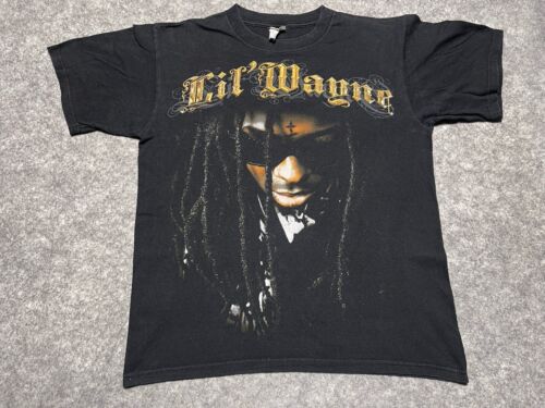 Vintage Lil Wayne Rap R&B Artystyczna deskorolka Dredy Tour Koncert Y2K Koszula Medium - Zdjęcie 1 z 9