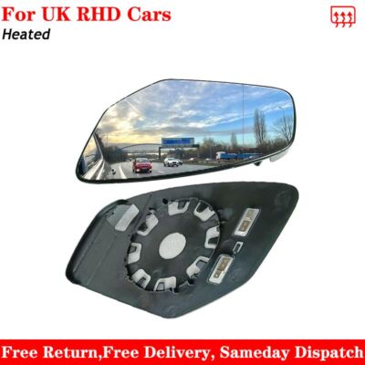 For Honda Civic 2012-2021 Heated Aspherical Wing Mirror Glass Left Passenger Sid