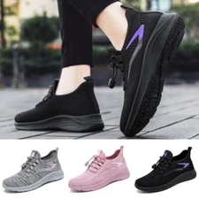 Womens Running Shoe Slip On Trainers Ladies Walking Casual Mesh Comfy Shoes Size