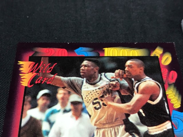 DIKEMBE MUTOMBO BASKETBALL CARD NO 1 AAA SPORTS WILD CARD ROOKIE CARD 