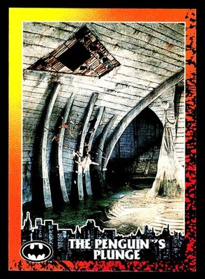 1992 Topps Batman Returns #81 The Penguin's Plunge