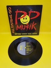 All Systems Go Pop Muzik 7” Vinyl Single Record 1988 Unique PRT Records