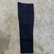 Cintas Men's Work Uniform Pant Size 35 Waist 33 Inseam Dark Blue Color Worn Once