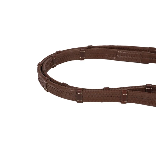 Signature Sport Antares Jumper Rubber reins w/leather loops size 2 malt