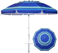 AMMSUN 8ft Beach Umbrella Sand Anchor Heavy D...