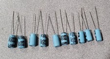 REC Radial Type Electrolytic Capacitors 220uF 10V New Lot of 10 Pcs