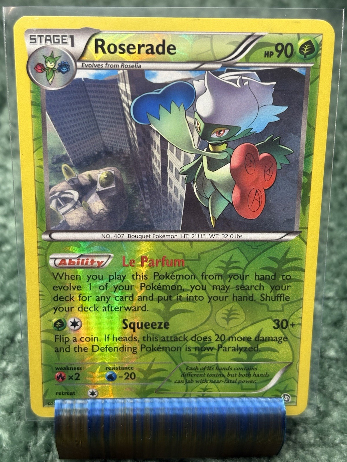 Roserade 15/124 Reverse Holo Dragons Exalted NM-LP