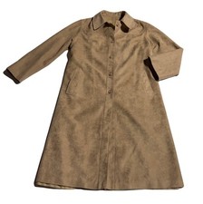 vintage Forecaster of Boston faux suede trench coat size 16 USA