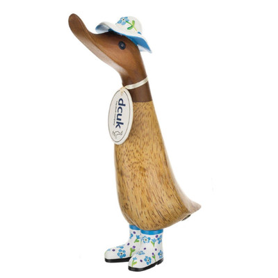 DCUK Duckling White/ Blue Hat & Boots