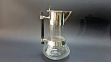Christopher Dresser Design 1870s Hukin & Heath Silver Plated & Crystal Wine Jug