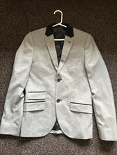 Men’s Top man Grey Suit Jacket Size 36