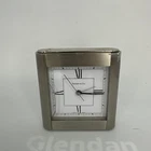 vintage Tiffany & Co. Swiss-made quartz desk alarm clock Brushed stainless steel