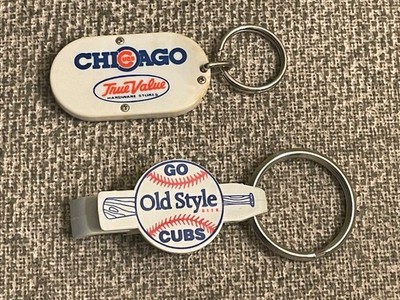 Vintage Chicago Cub Keychains True Value Old Style Opener