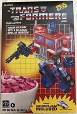 SDCC 2026 Hasbro Transformers G1 Optimus Prime & Jazz Cereal Box MISB Exclusive