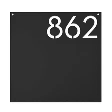 ROCC RUSTED ORANGE CRAFTWORKS CO. - Whitehall Address Plaque 3 sizes