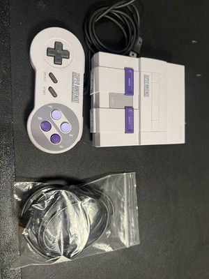 Super Nintendo SNES Mini Classic Console CLV-201 W/ 1 Controller Cords TESTED