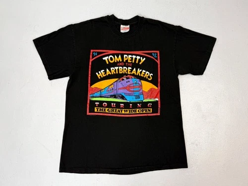 90s Tom Petty & the Heartbreakers Wide Open Tour Single 1990s vintage concert t-shirt, vintage, single stitch, B+ condition