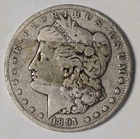 1891-CC Morgan Silver Dollar Fine Details