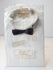 New Vintage Crafter's Collection Tuxedo Shirt with Bow Tie Wing Collar