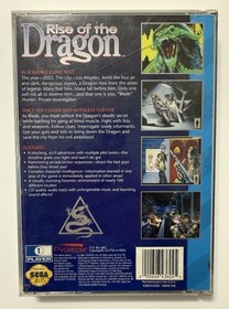 Rise of the Dragon - (Sega CD, 1993) Complete