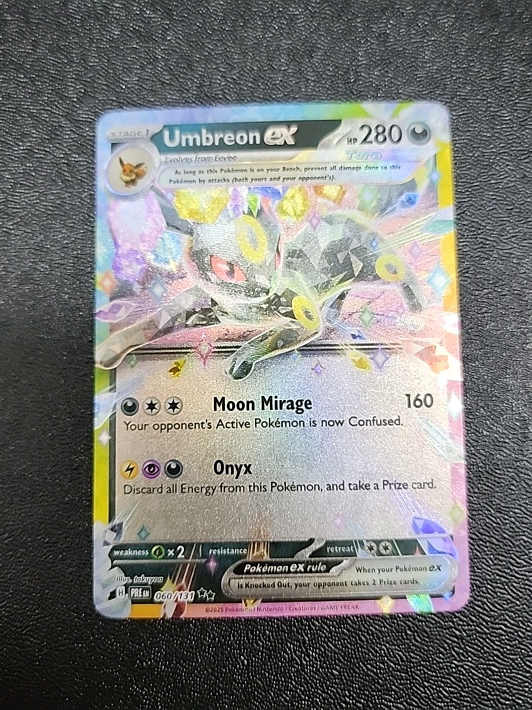 Pokemon Umbreon ex - Double Rare SV: Prismatic Evolutions 060/131 NM B1