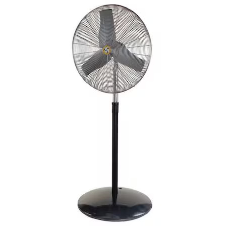 Airmaster Fan 71568 Standard Duty Industrial Fan, Pedestal Mount, 30 In Blade