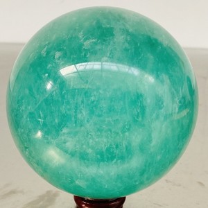 2600G Natural green fluorite Quartz Sphere Crystal Energy Ball Reiki Healing