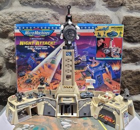 Military Micromachines Night Attack Playset Complete & Boxed With Instructions