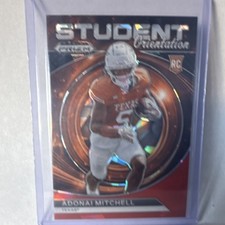2024 Panini Prizm Draft Picks Rookie Insert Adonai Mitchell #SO-AMI
