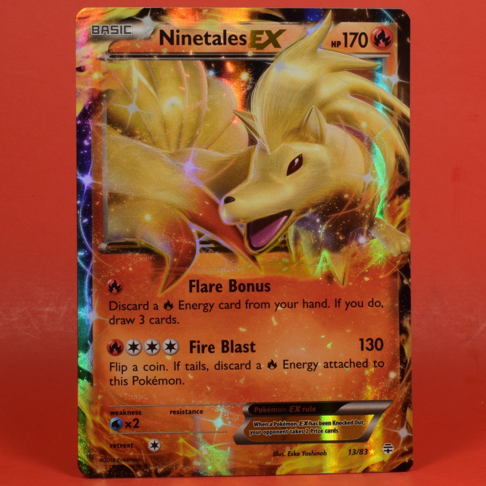 Pokemon English TCG Card Generations Ninetales EX 13/83 Holo Rare