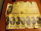 GOODYEAR WINGFOOT VINTAGE COLD PATCH TIN & FIRESTONE ADVERTISING 1934 AD SHEET — photo 4