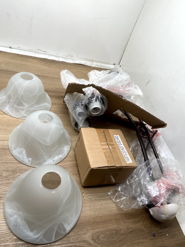 Lámpara de araña Capital Lighting 3223BZ-220 ciudad natal 3 luces 24" W - bronce Foto 2 de 3