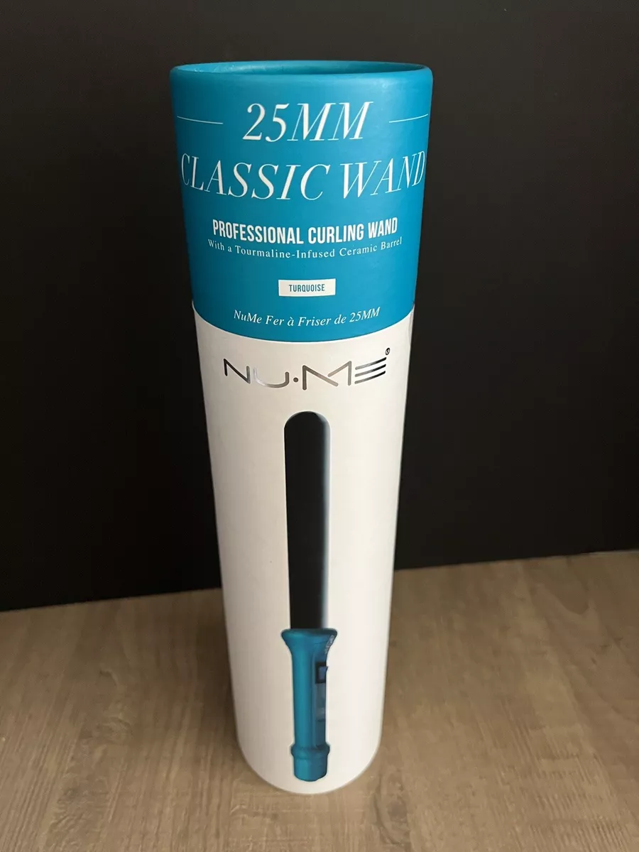 NuMe Classic Curling Wand 25mm Turquoise Tourmaline Infused