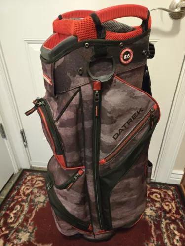 DATREK DG LITE II Camo Golf Cart Bag 14 Way Divider Purple/Black/Red 7 Pockets