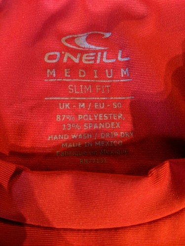 Youth, M, O'Neill, 50+ UPF Comfort Skin, Red SS, Surf Shirt, Quick Dry, Slim Fit - Picture 4 of 12