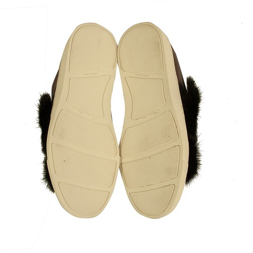 Zapatillas deportivas Santoni negras de piel marrón de cuero bajas talla 37 - Imagen 3 de 9