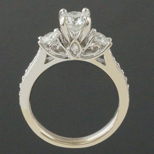 Shane Co. Solid 14K Gold & .96 CTTW Diamond Engagement Ring, Wedding Band - Picture 6 of 9
