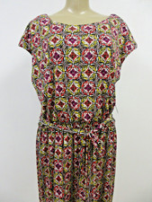 Worthington Sleeveless Dress XL Multicolor Floral A-Line Belt NWT