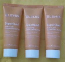 3 Elemis Superfood AHA Glow Cleansing Butter Pumpkin Glow Facial Cleanser 0.6 OZ