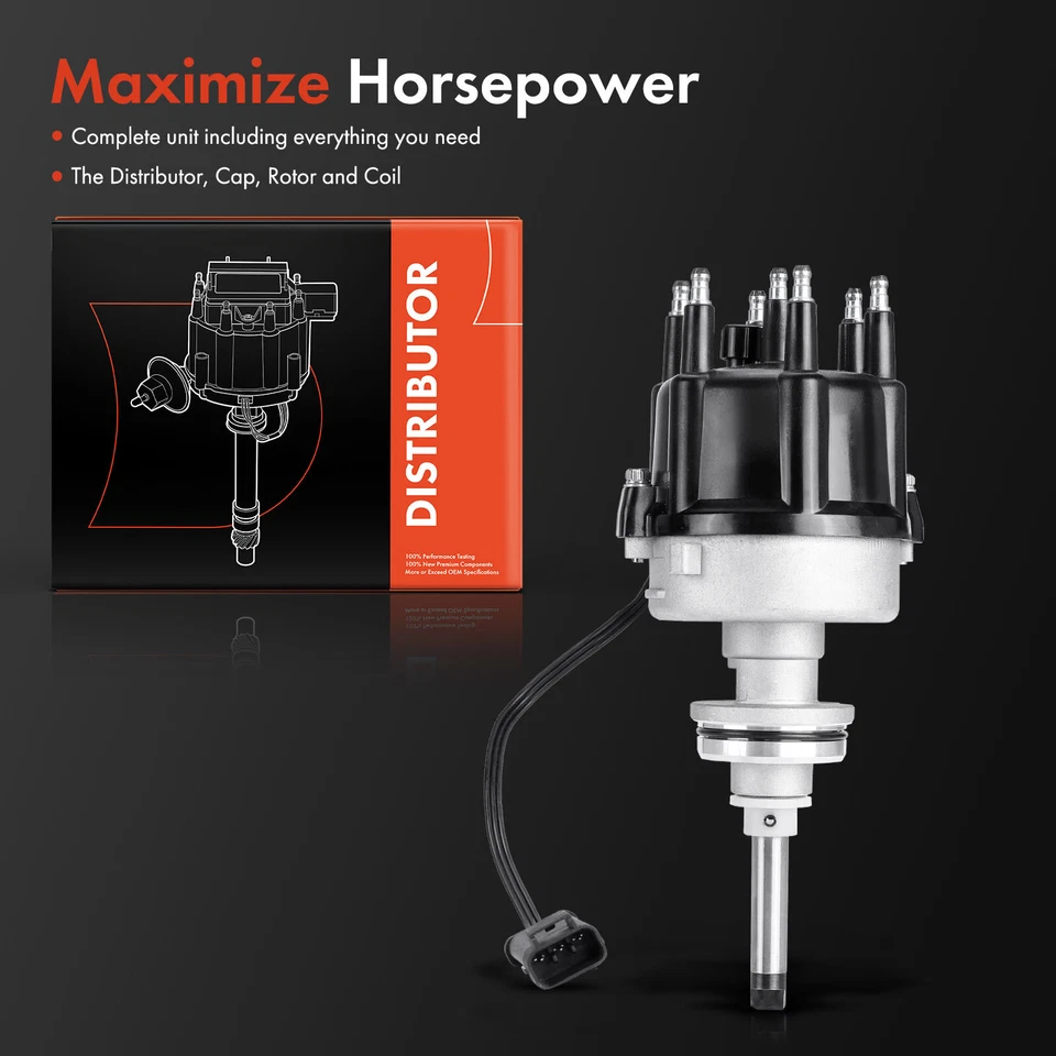 Ignition Distributor w/ Cap & Rotor for Dodge Ram 1500 B1500 Dakota Durango 3.9L - Image 2 of 4