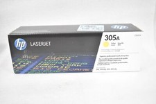 HP LASERJET CE412A YELLOW TONER CARTRIDGE 305A, NEW IN BOX GENUINE HP CARTRIDGE