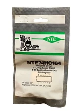NTE74HC164 IC TTL-High Speed CMOS 8 Bit Serial In/Parallel Out Register DIP14