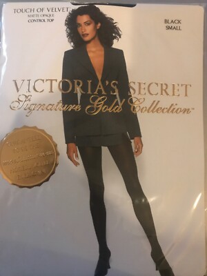 Victoria's Secret Signature Gold Collection Opaque Color Black