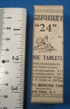 VINTAGE HUMPHREY'S No. 24 TONIC TABLETS PACKAGE STILL SEALED FREE SHIPPING